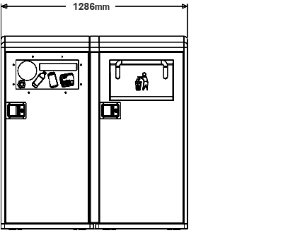 BigBelly （圧縮機能あり）＋SmartBelly（圧縮機能なし） ２連結